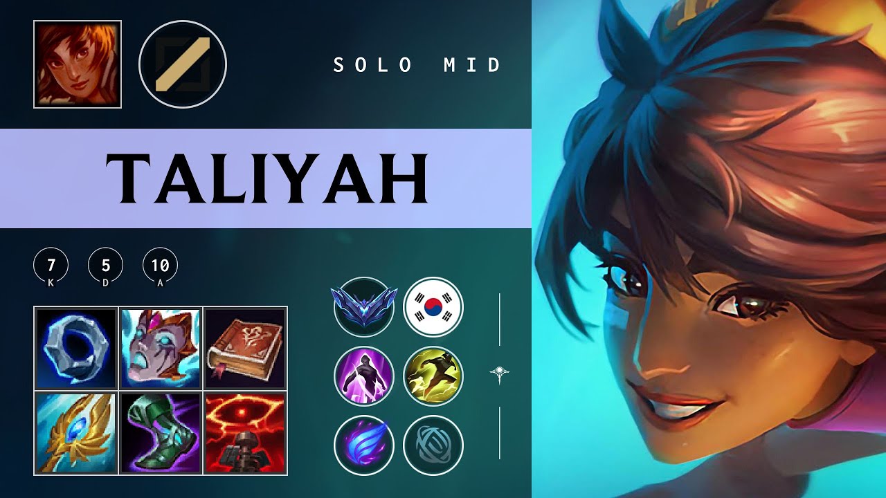 Taliyah Mid vs Akali - KR Diamond Patch 25.24