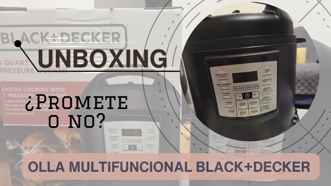 Compré esta olla multifuncional Black+Decker… ¿realmente vale la pena? | Unboxing