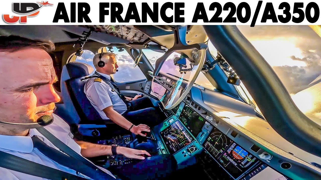 Air France 20th Airbus A220 & A350 Cockpit Delivery Flights