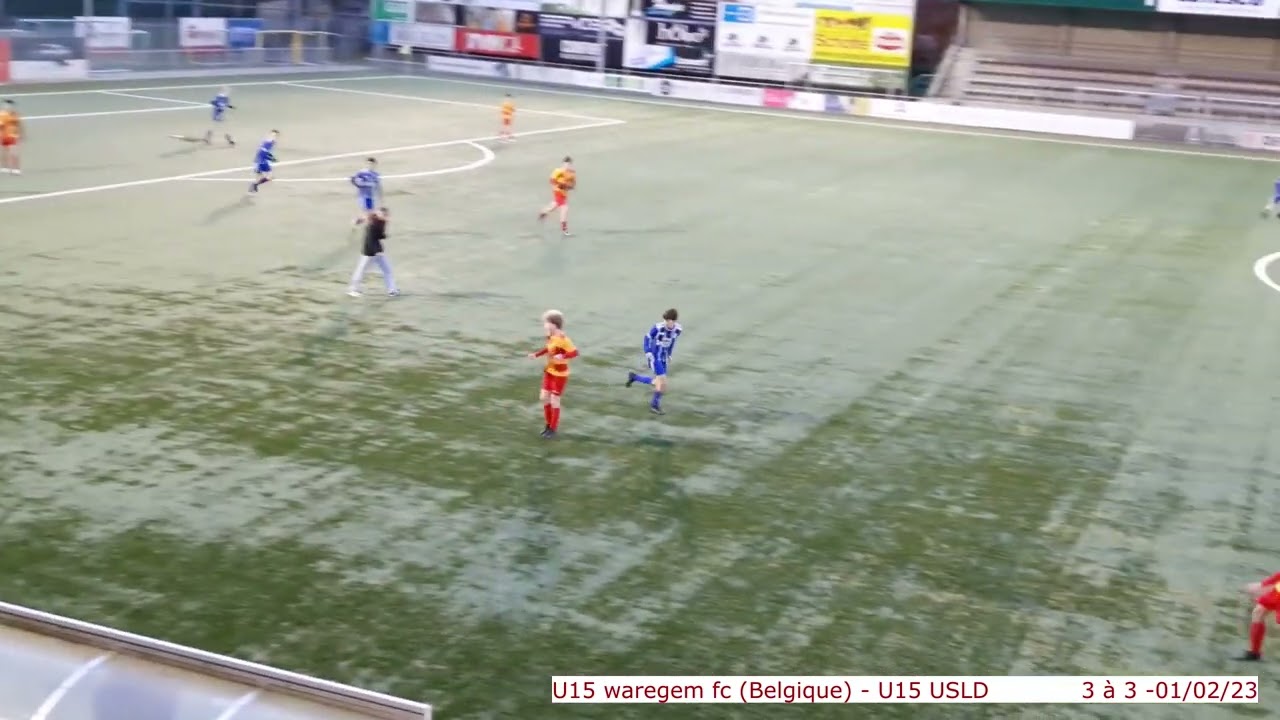 U15 Waregem fc (Belgique) - U15 USLD - 3 &agrave; 3