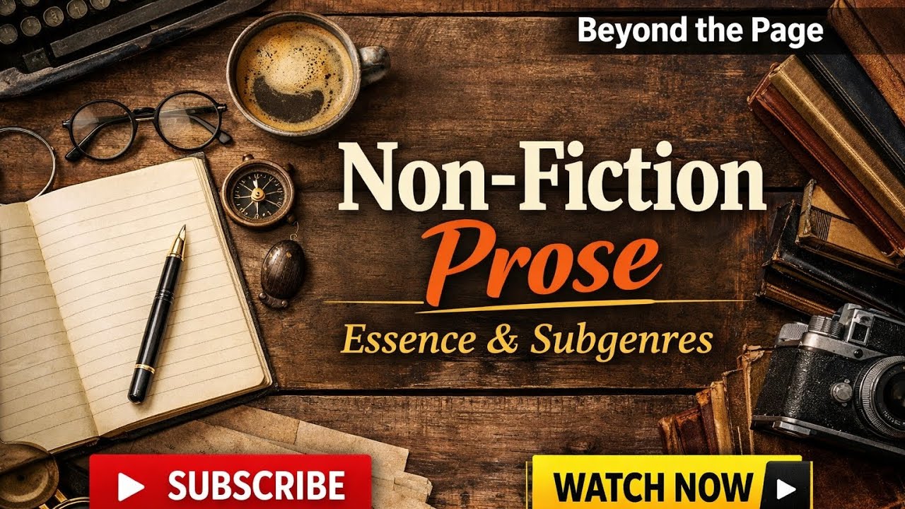 Non-Fiction Prose | Explanation | Essence and Subgenres |Ugc net| #english  #proses #ugcnet 