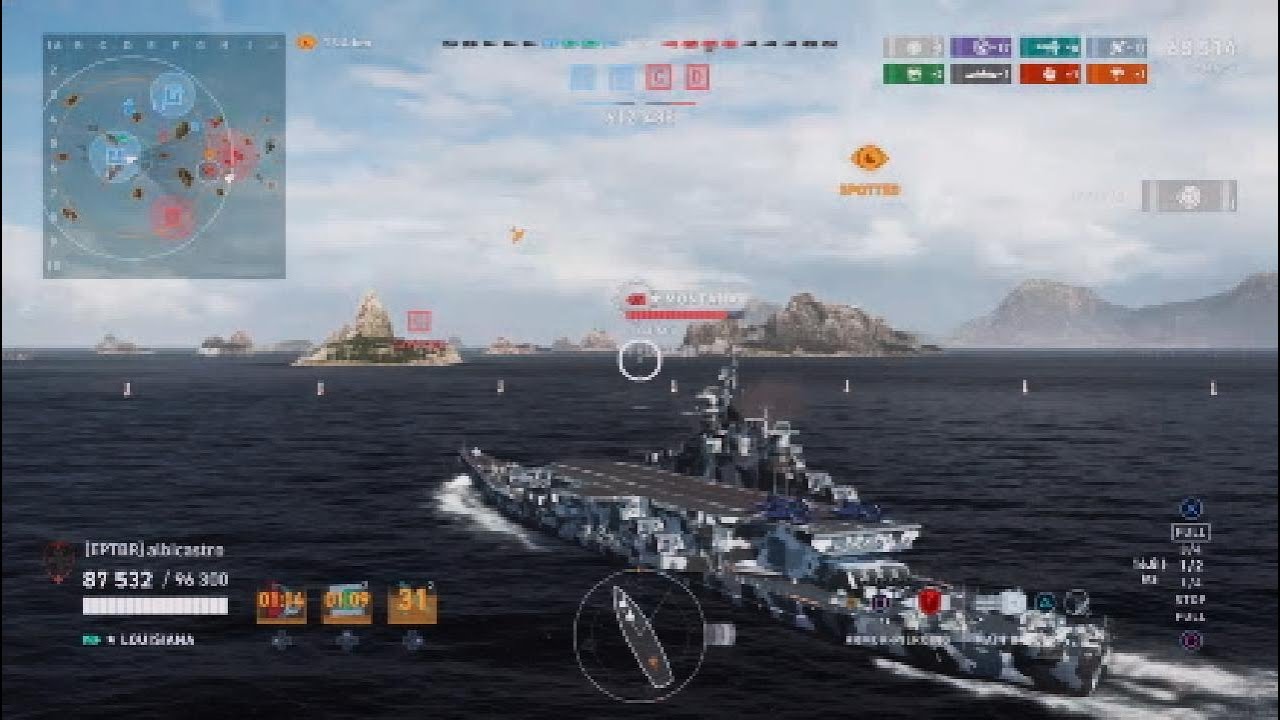 USS Lousiana Breaking 3900xp #wowslegends