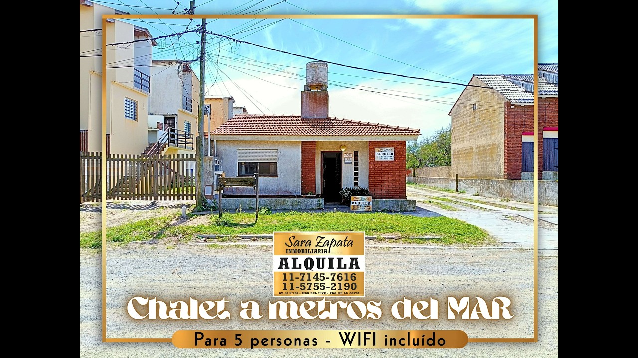 calle 64 y la playa CHALET 3 AMB PEGADO AL MAR ALQUILA SARA ZAPATA Inmobiliaria