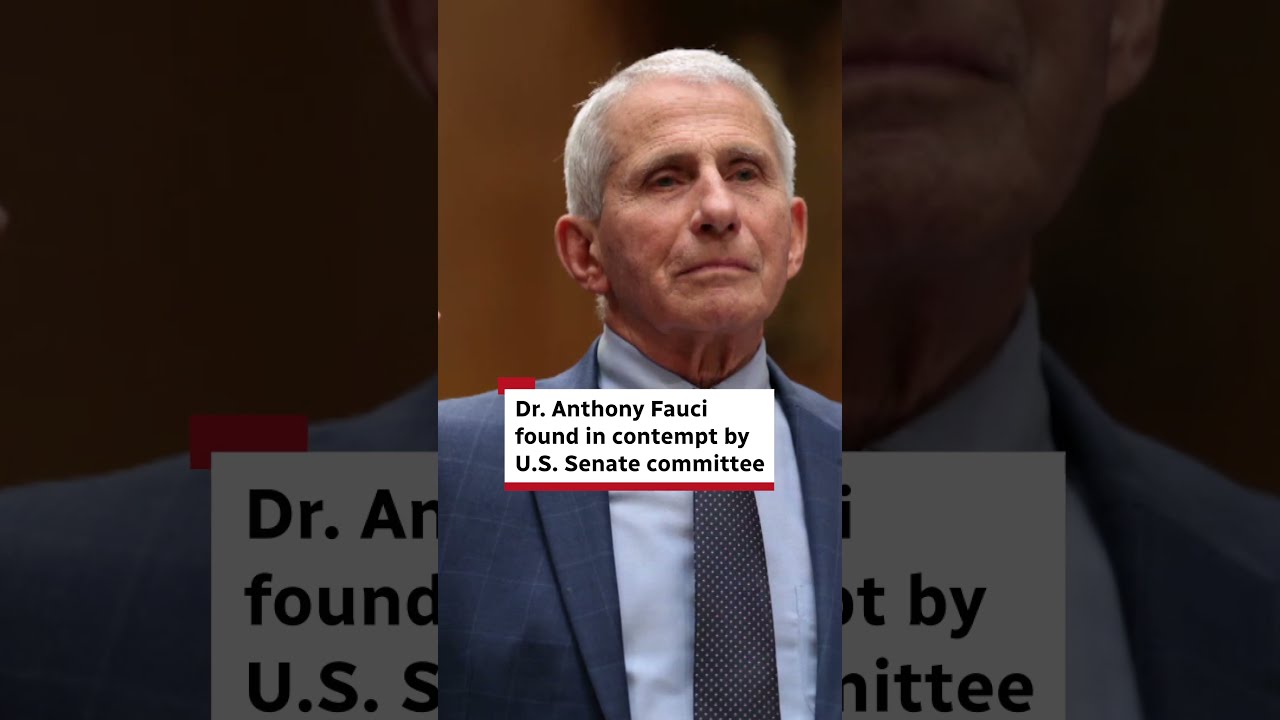 Dr. Anthony Fauci found in contempt by U.S. Senate committee