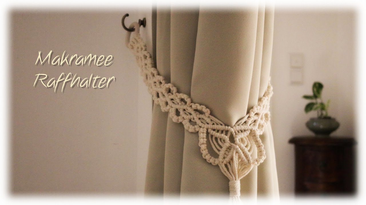 Makramee Raffhalter * DIY * Curtain Tieback