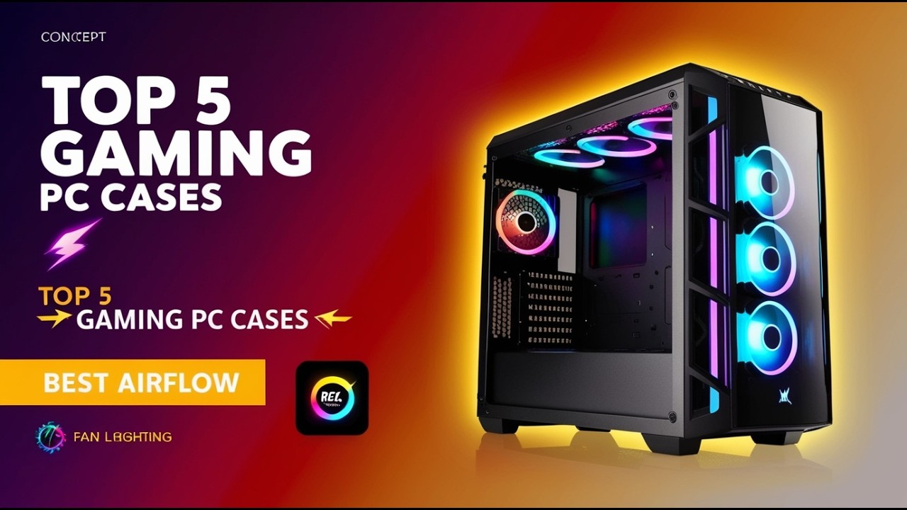 Top 5 Best Gaming PC Cases 2026 🔥 Best Airflow & RGB PC Cases