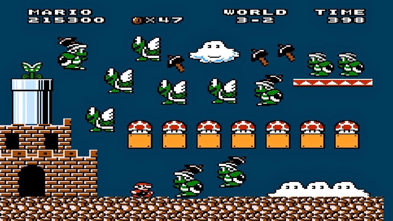 Mario Evolution World 3! Nes Super Mario Bros Walkthrough
