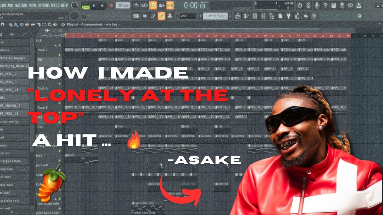 How I made Lonely at The Top | Song Breakdown (remake) | Asake | Afrobeat music