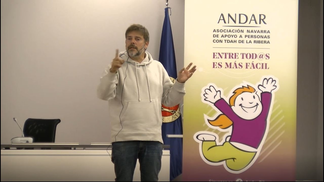 Conferencia José Ramón Gamo sobre TDAH. Asociación Andar, Tudela.