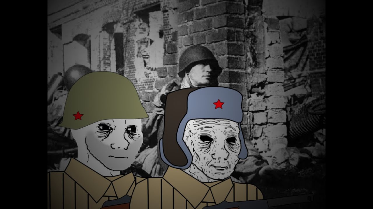 Korobeiniki but you're fighting agaisnt a German patrol in Stalingrad