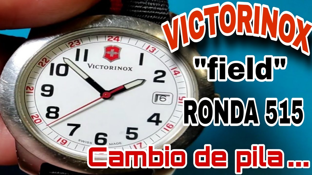 Victorinox ref 4.572 Cal Ronda 515. Cambio de pila 