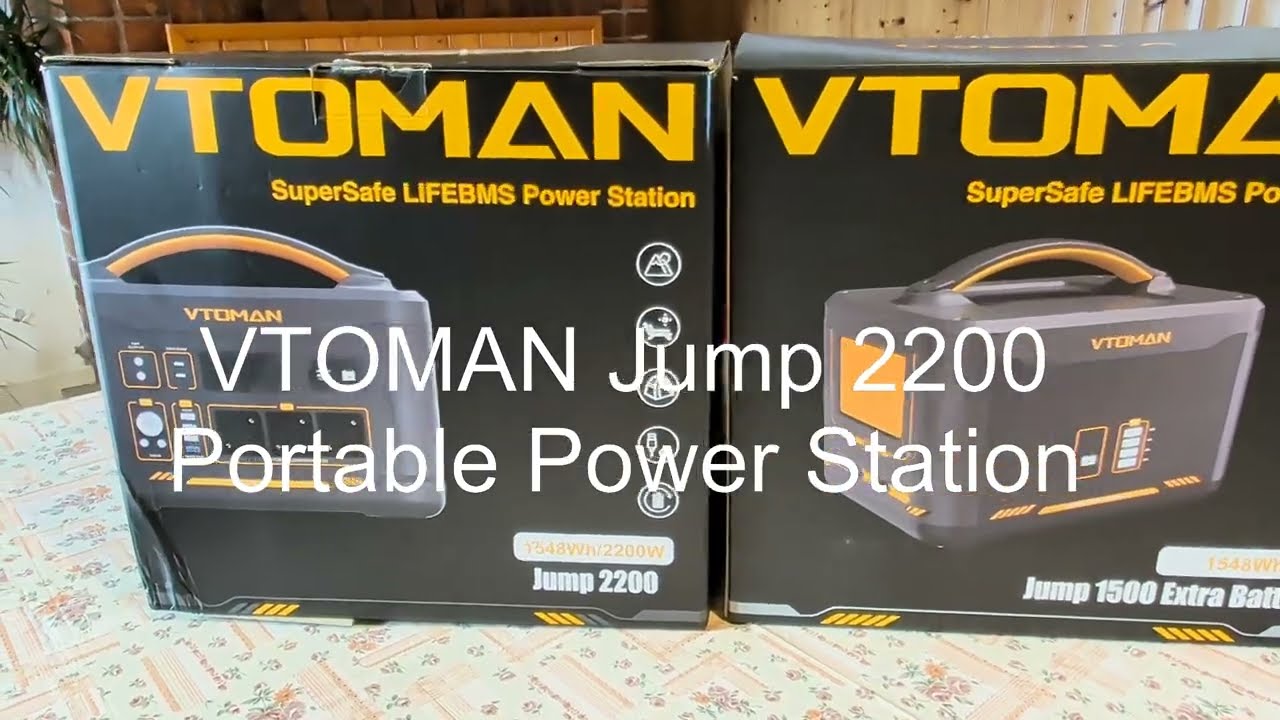 VTOMAN Jump 2200 Portable Power Station & VTOMAN Jump Auxiliary Battery