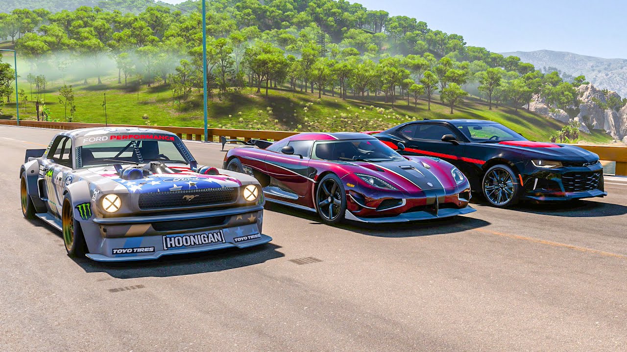 Koenigsegg Agera RS vs Hoonicorn vs Camaro ZL1 'The Exorcist' (1500 hp) | Forza Horizon 5