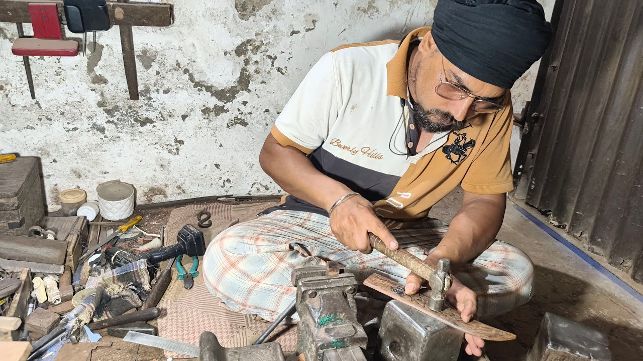 #Tali ki Lakdi aur #Sarbloh: Traditional #Kirpan Design Step-by-Step