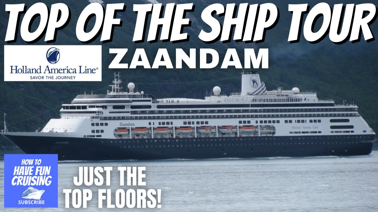 Holland America Zaandam Top of the Ship Upper Deck | Full Walkthrough & Tour