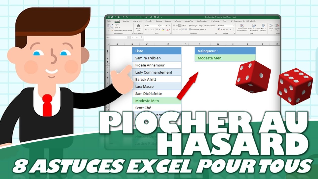 Comment effectuer un tirage al&eacute;atoire sur Excel ? (8 astuces Excel pour tous)