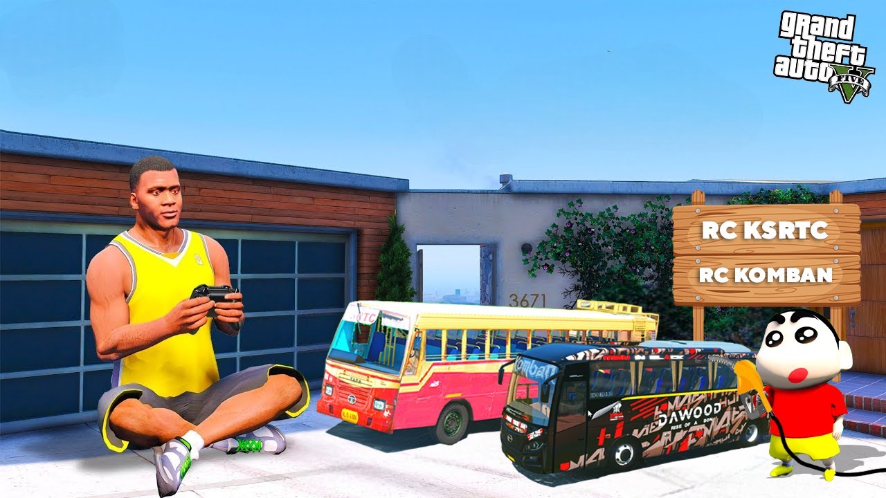 Franklin & Shinchan Buy Mini RC Komban Bus & KSRTC Bus in GTA 5!