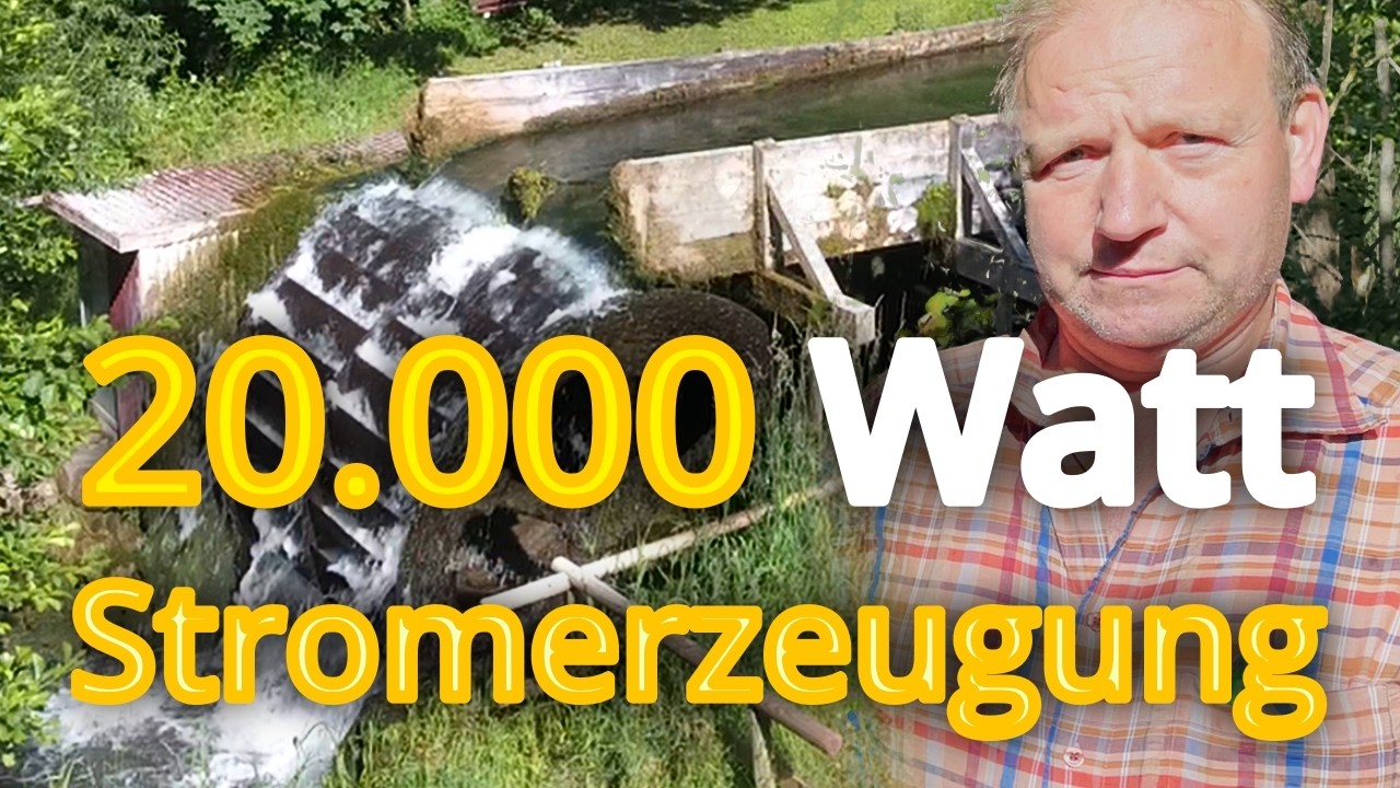 Geniale Stromerzeugung mit Wasserkraft im Eigenbau
