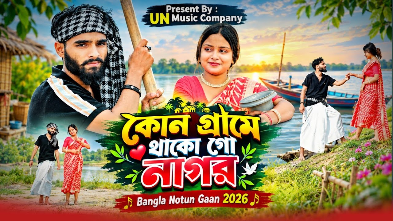 কোন গ্রামে থাকো গো নাগর | Kun Gerame Thako Go Nagor | New Bangla Folk Song 2026 | Viral Bangla Song