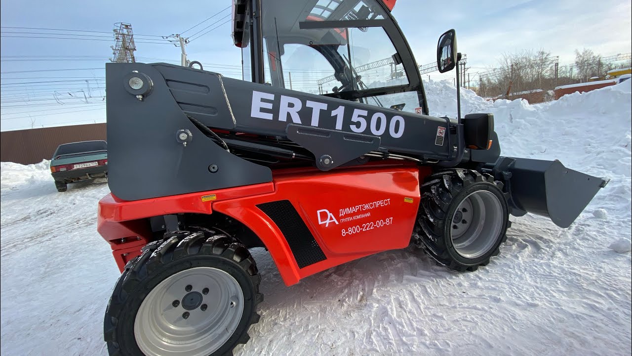Кабина и управление телескопическим погрузчиком EVERUN ERT1500 (Mtech T135H)