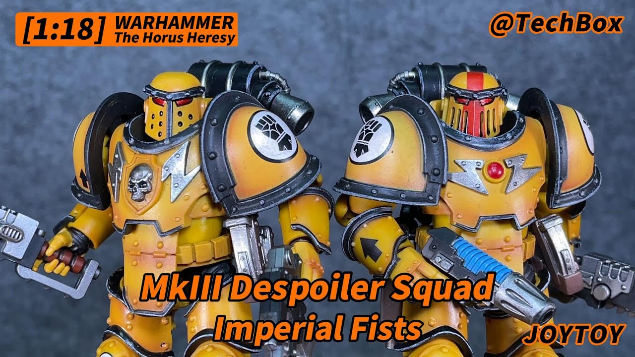 Joytoy Warhammer The Horus Heresy, 30K, Imperial Fists MkIII Despoiler Squad, 1/18 action figure