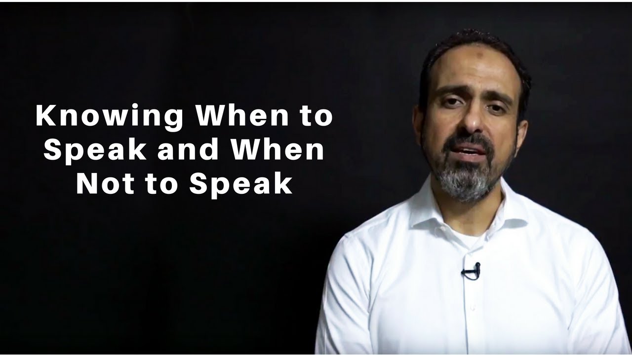 Knowing When to Speak and When Not to Speak