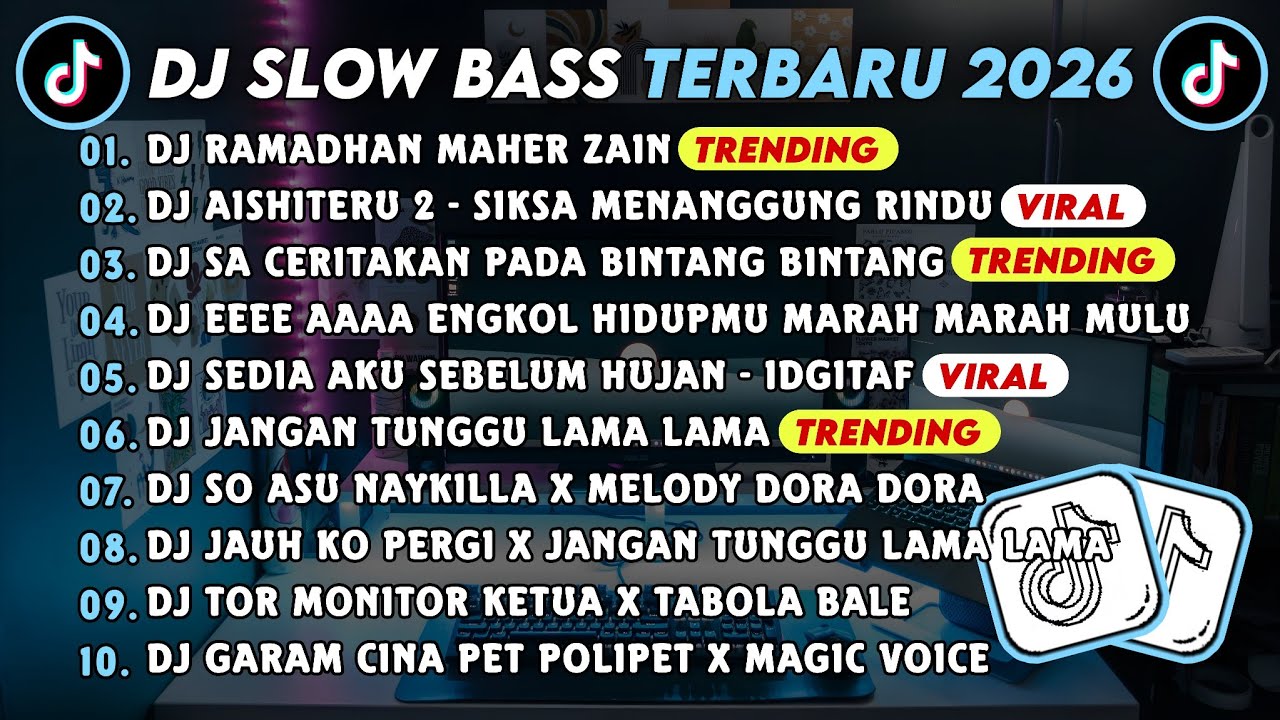 DJ SLOWBASS TERBARU 2026 || DJ RAMADHAN MAHER ZAIN || DJ AISHITERU 2 - SIKSA MENANGGUNG RINDU VIRAL 