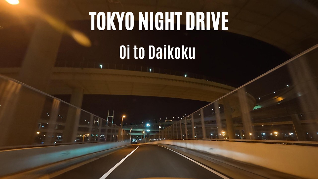 【4K】Tokyo Night Drive | Shuto Expressway: Oi PA to Daikoku PA