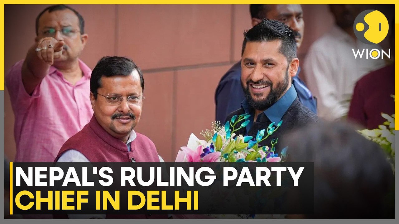 BJP Chief Nitin Nabin Welcomes Nepal&rsquo;s Rashtriya Swatantra Party Chief  Rabi Lamichhane | WION News