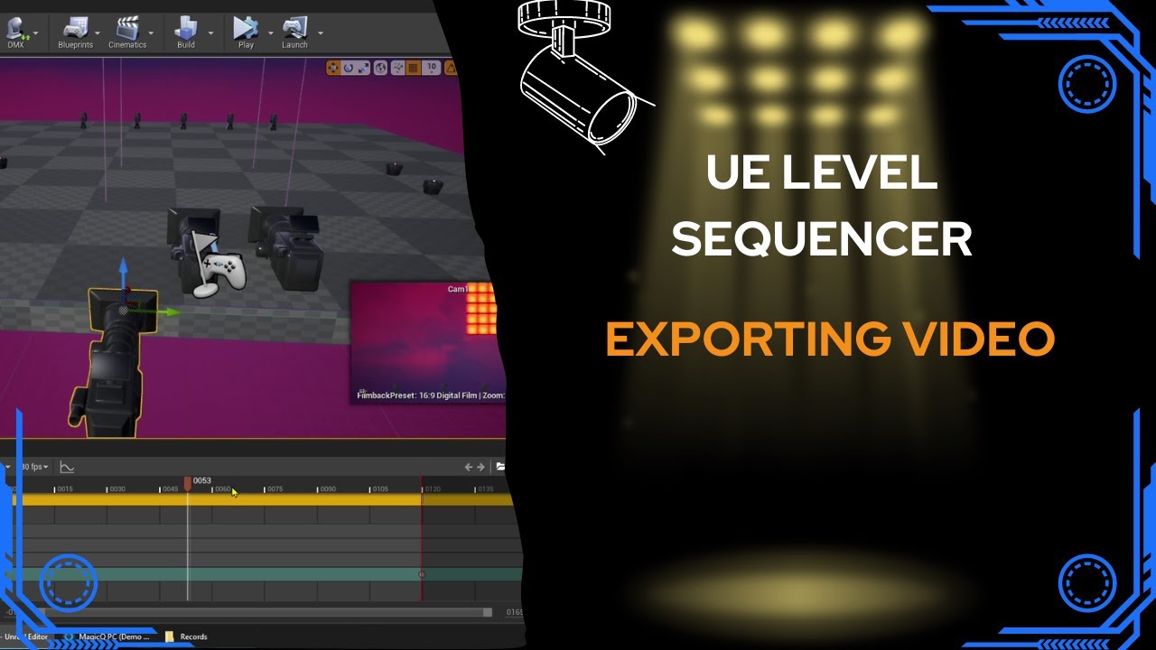 How to Export Video From Unreal Engine 4.26 | DMX Video Export | Level Sequencer