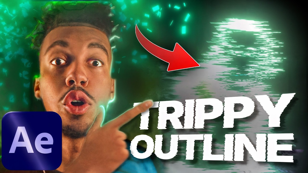 TRIPPY GLOWING OUTLINE EFFECT - After Effects Tutorial