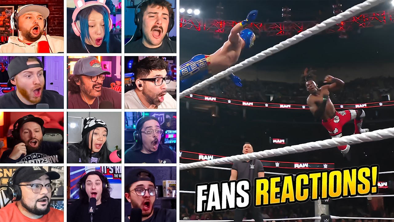 WWE Fans Reactions! Je'Von Evans Insane OG Cutter | #wwe #wweraw #jevonevans