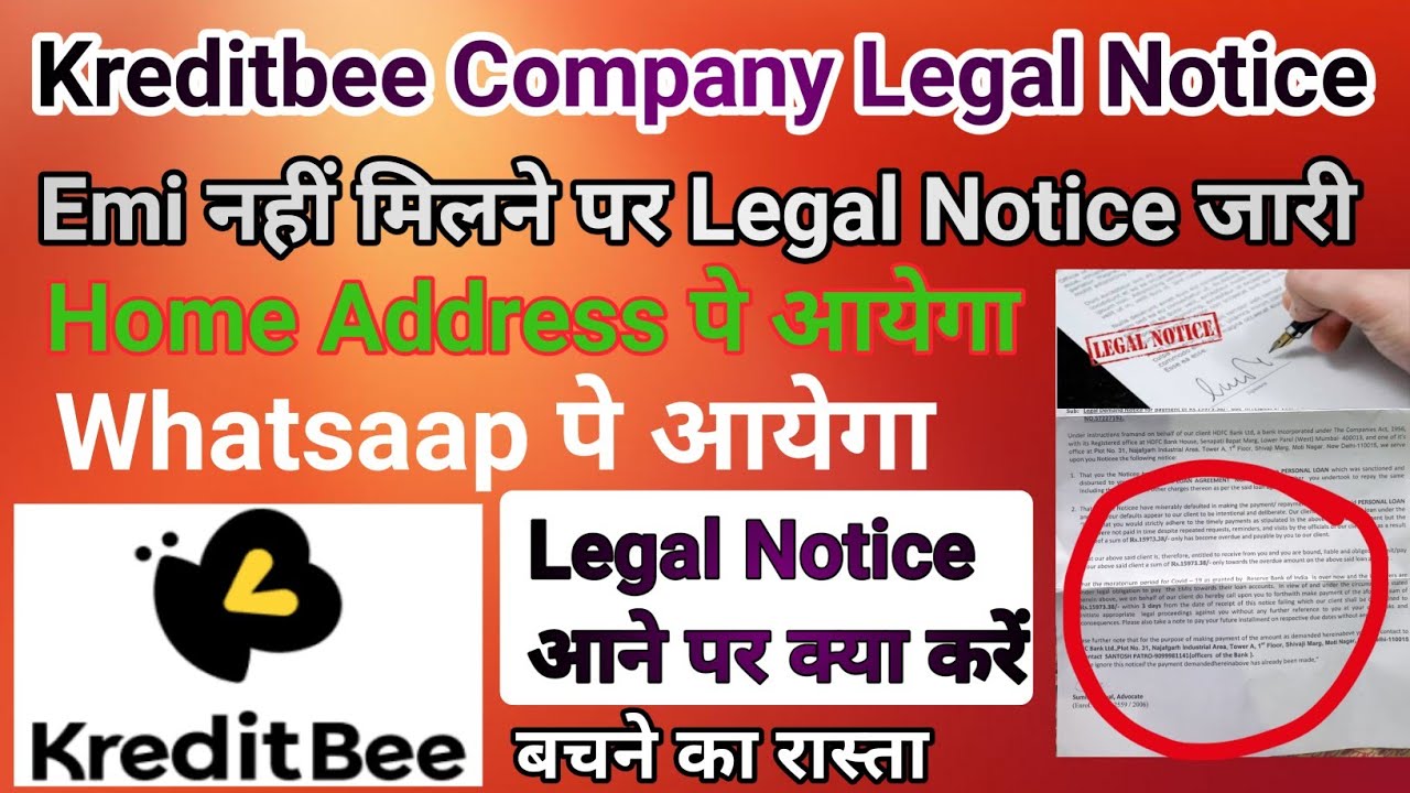 Kreditbee Legal ACTION