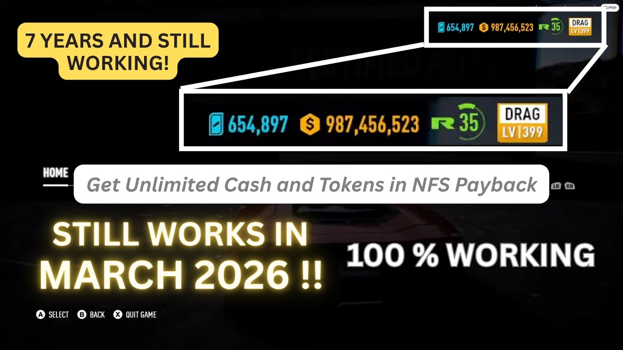 How to get Unlimited Cash and Tokens in NFS Payback - Cheat Engine