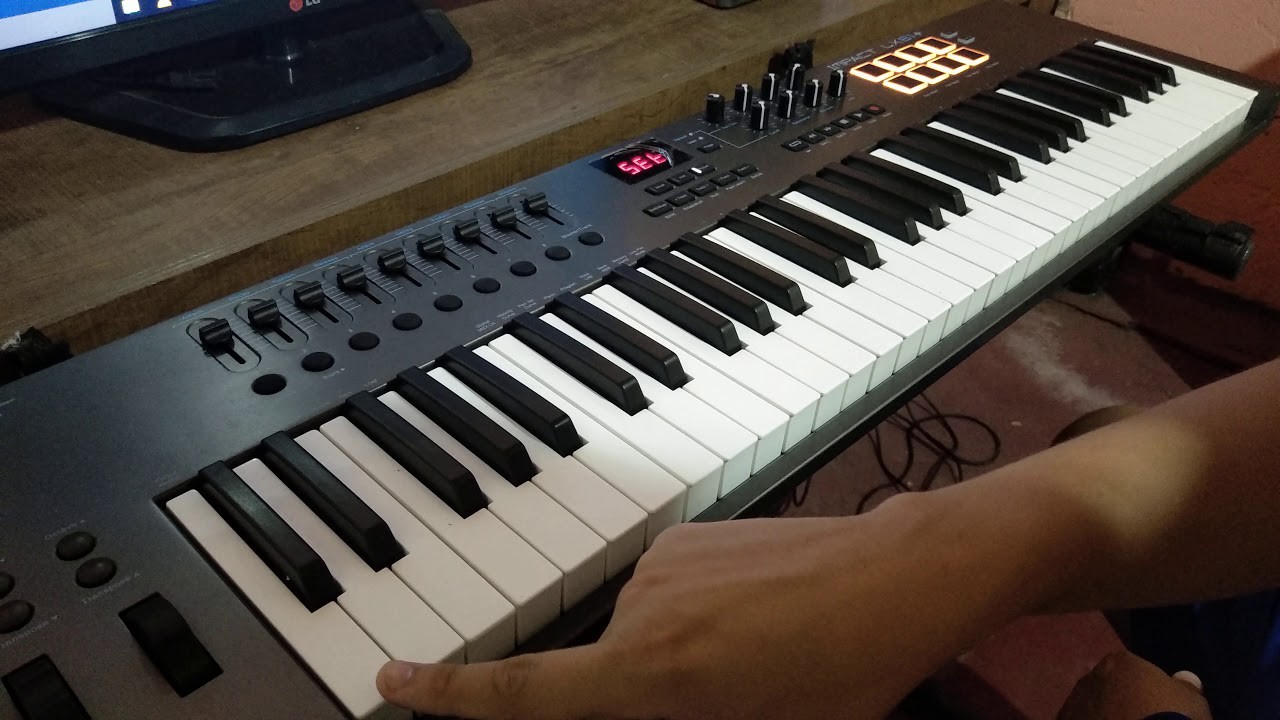 Troca de timbre no instrument bank do Kontakt usando o controlador impact Lx 61+