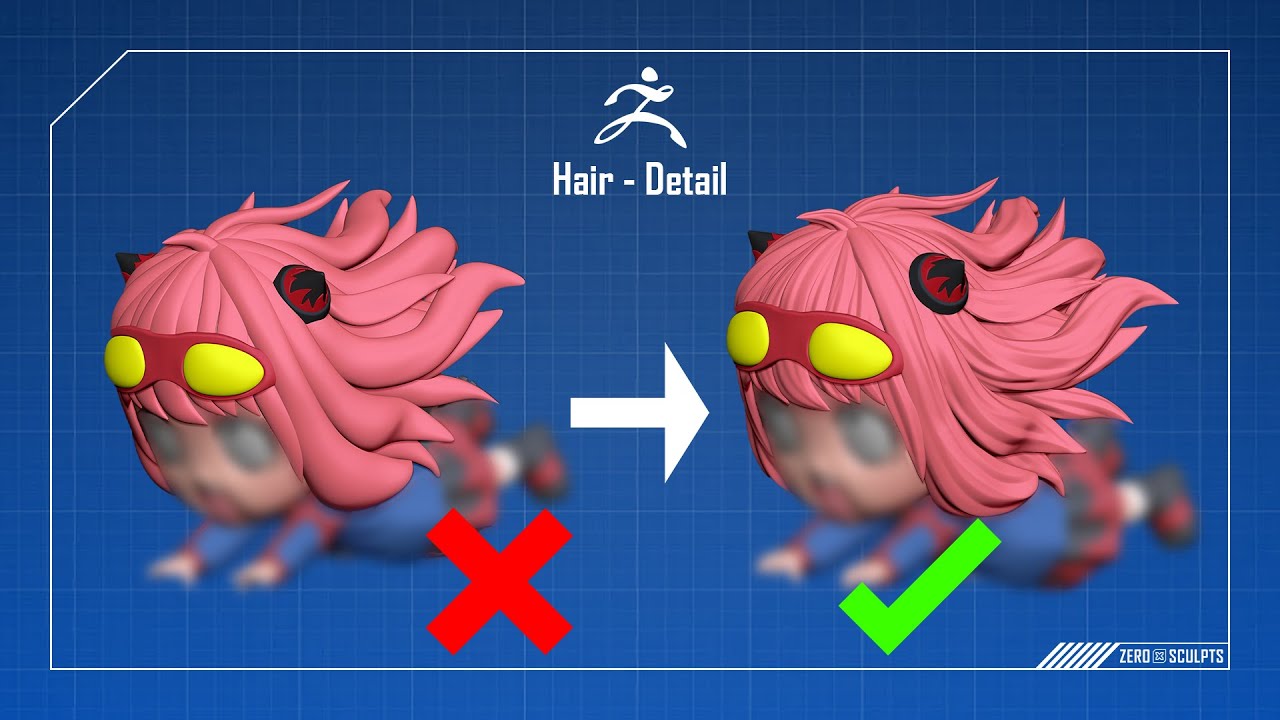 Anya - Hair Detail  Timelapse
