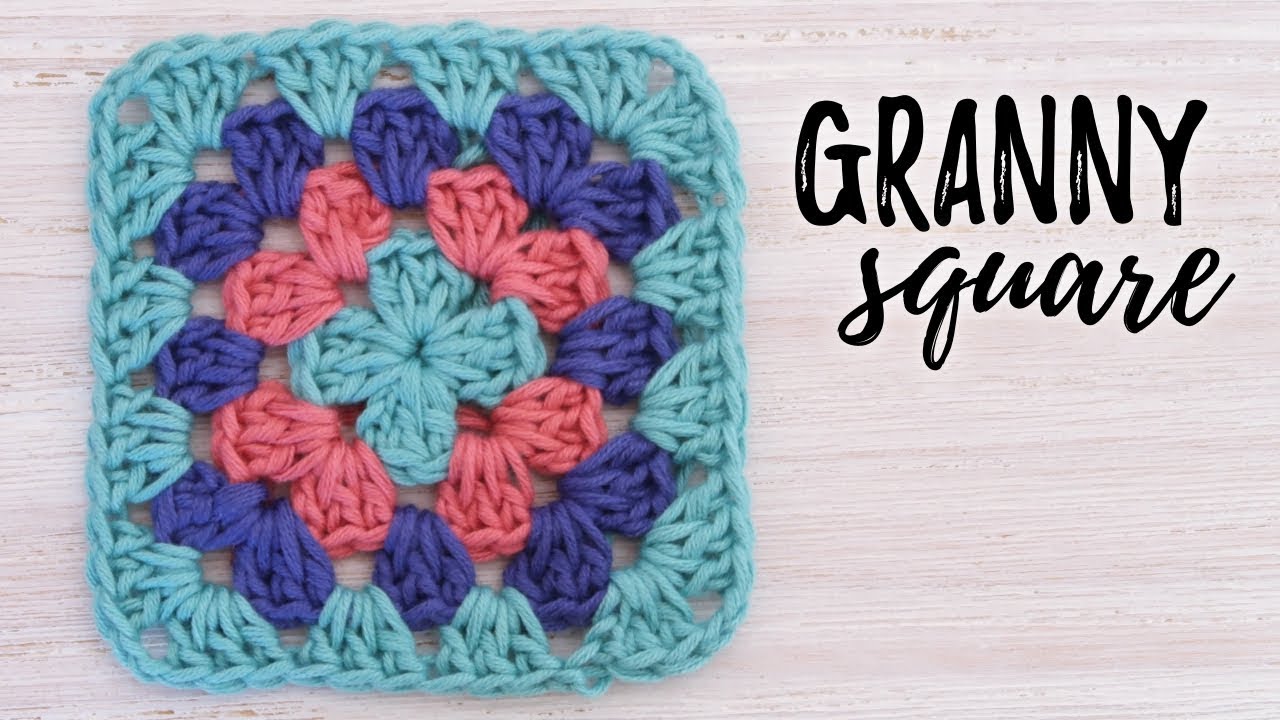 C&oacute;mo tejer GRANNY SQUARE b&aacute;sico a crochet | tutorial PASO A PASO | Ahuyama Crochet