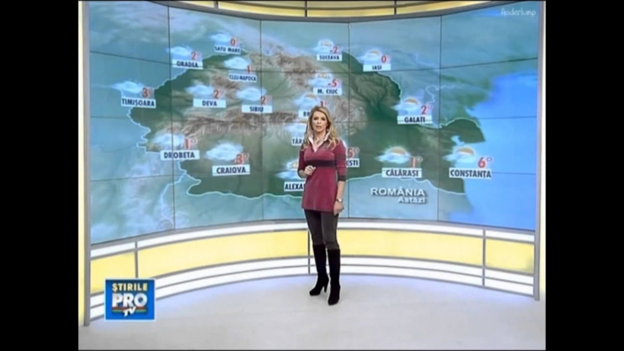 Magda Palimariu - Collar Up Romanian Weather Presenter