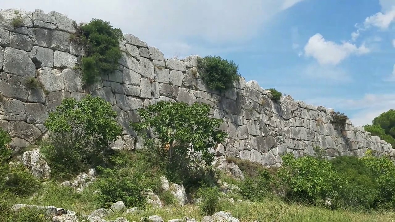 Titans Cyclopean Megalithic Polygonal masonry 2 km long walls!  Norb, Italy Megalithic Maiden 2018