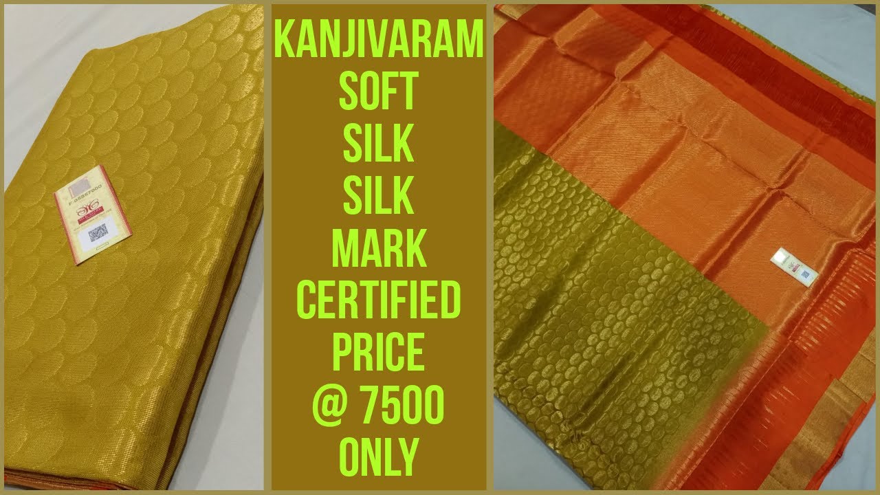 Mani laxmi silks - @3499 kanjivaram soft silk sarees - silk mark certified pure silk sarees -