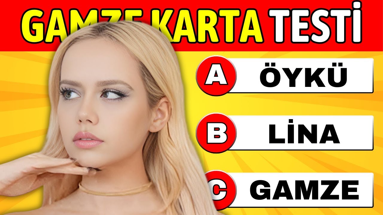 Gamze Karta'yı Ne Kadar Tanıyorsun❓🤔 Gamze Karta Bilgi Yarışması❗️- Gamze Karta Testi 🥳