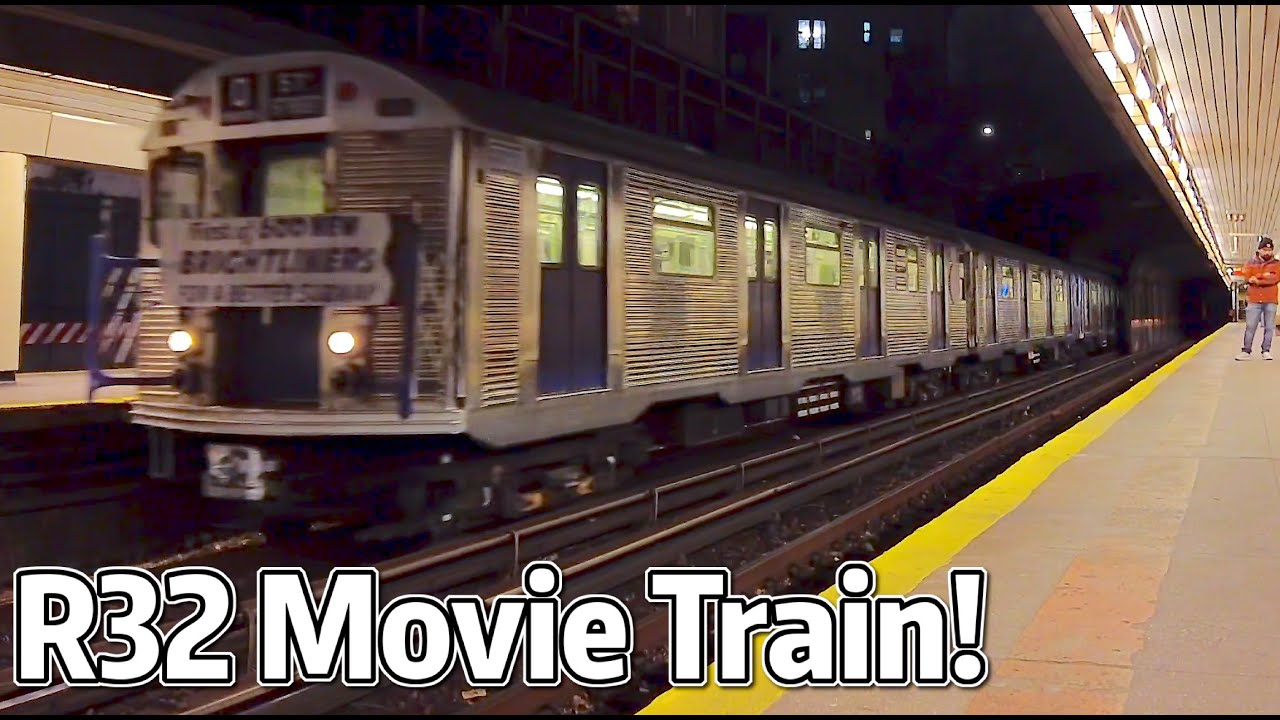 ⁴ᴷ⁶⁰ R32 Movie Train Deadheading on the N and Q Lines
