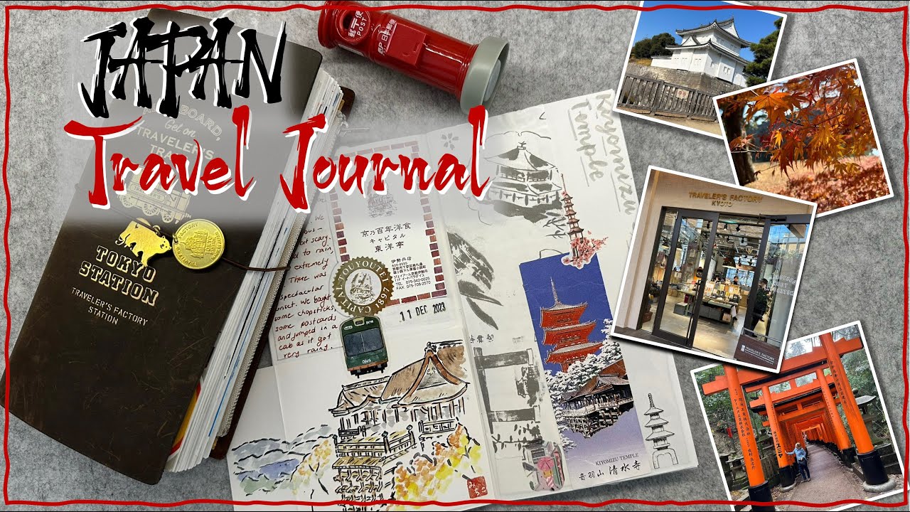 Japan Travel Journal & VLog🏯Our Trip Dec '23 | #travelersnotebook #traveljournal #travel #japan