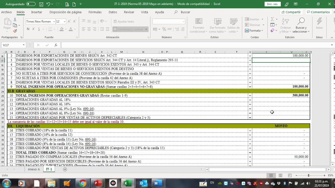 Como llenar formulario IT-1 (Segunda parte 2/3)