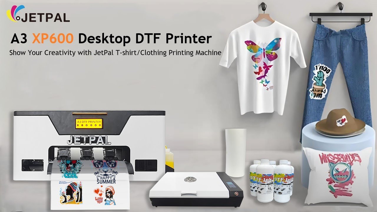 JetPal #dtfprinter desktop A3 DTF Printer for clothes printing business, #tshirtprinter #dtffactory
