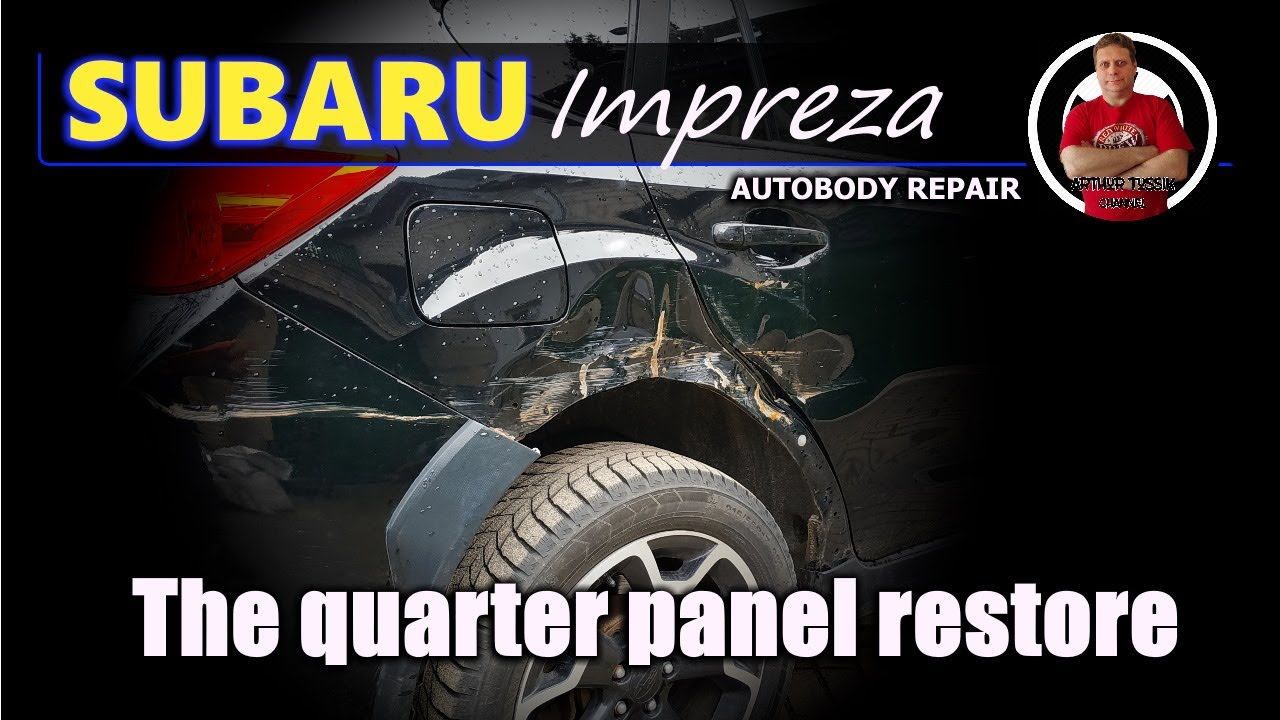 Subaru Impreza XV. Metal work with use a spotter. Работа с металлом при помощи споттера.