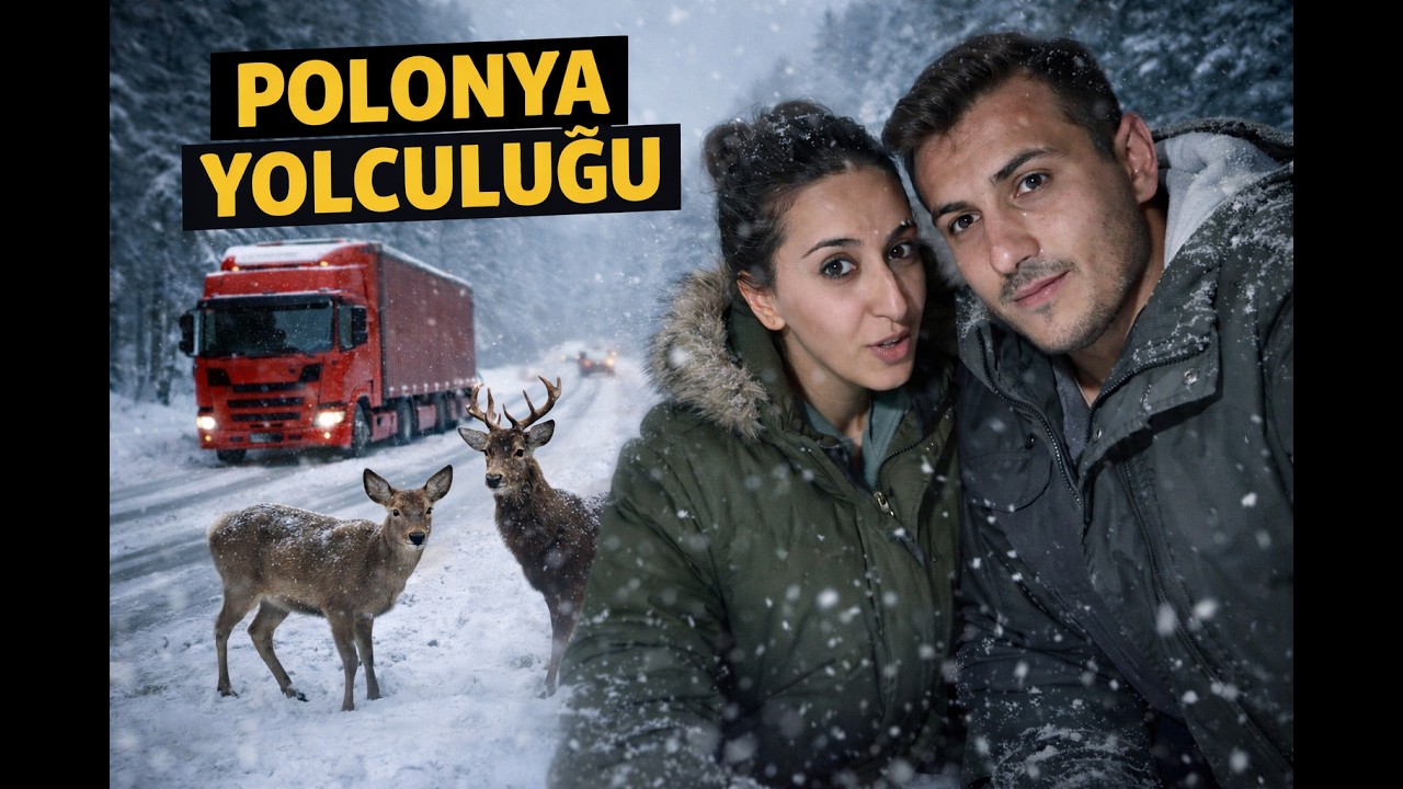 🇵🇱 Polonya Sınırından Geçtik! Karla Kaplı Kasabalar ve Yol Maceramız ❄️ Tırda yaşam