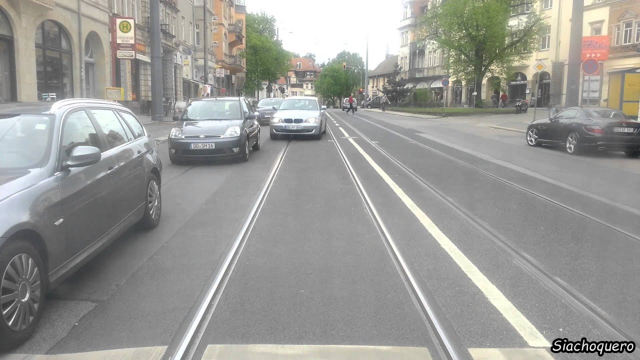 Dresden Tram / Streetcar / Трамвай / Straßenbahn Linie 11: Zschertnitz - Bühlau (Rundfahrt) (4x)
