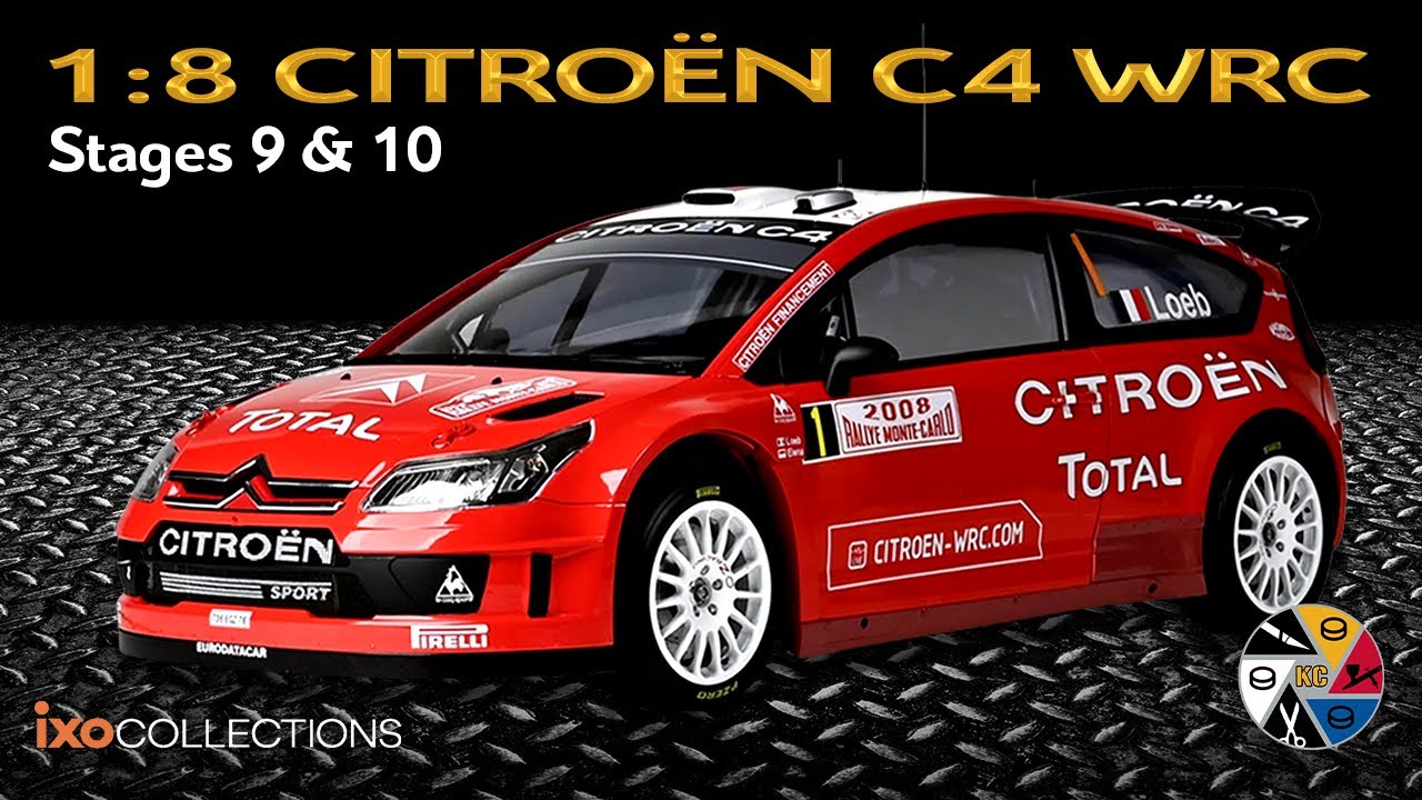 IXO 1:8 Citroën C4 WRC Build Series | 2008 Sébastien Loeb Rally Model | Stages 9 & 10