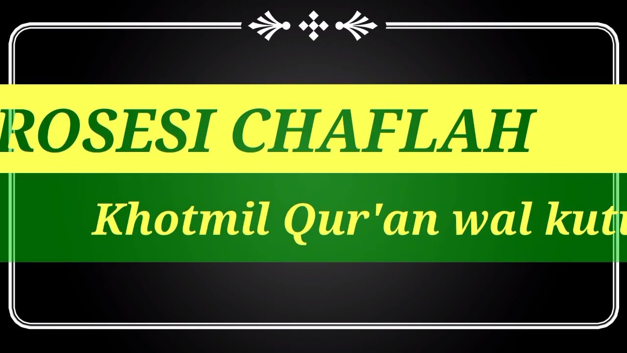 Prosesi Khotmil Qur'an Wal Kutub Pondok Pesantren Al-I'anah Selokromo Leksono Wnsb@riyantodhata